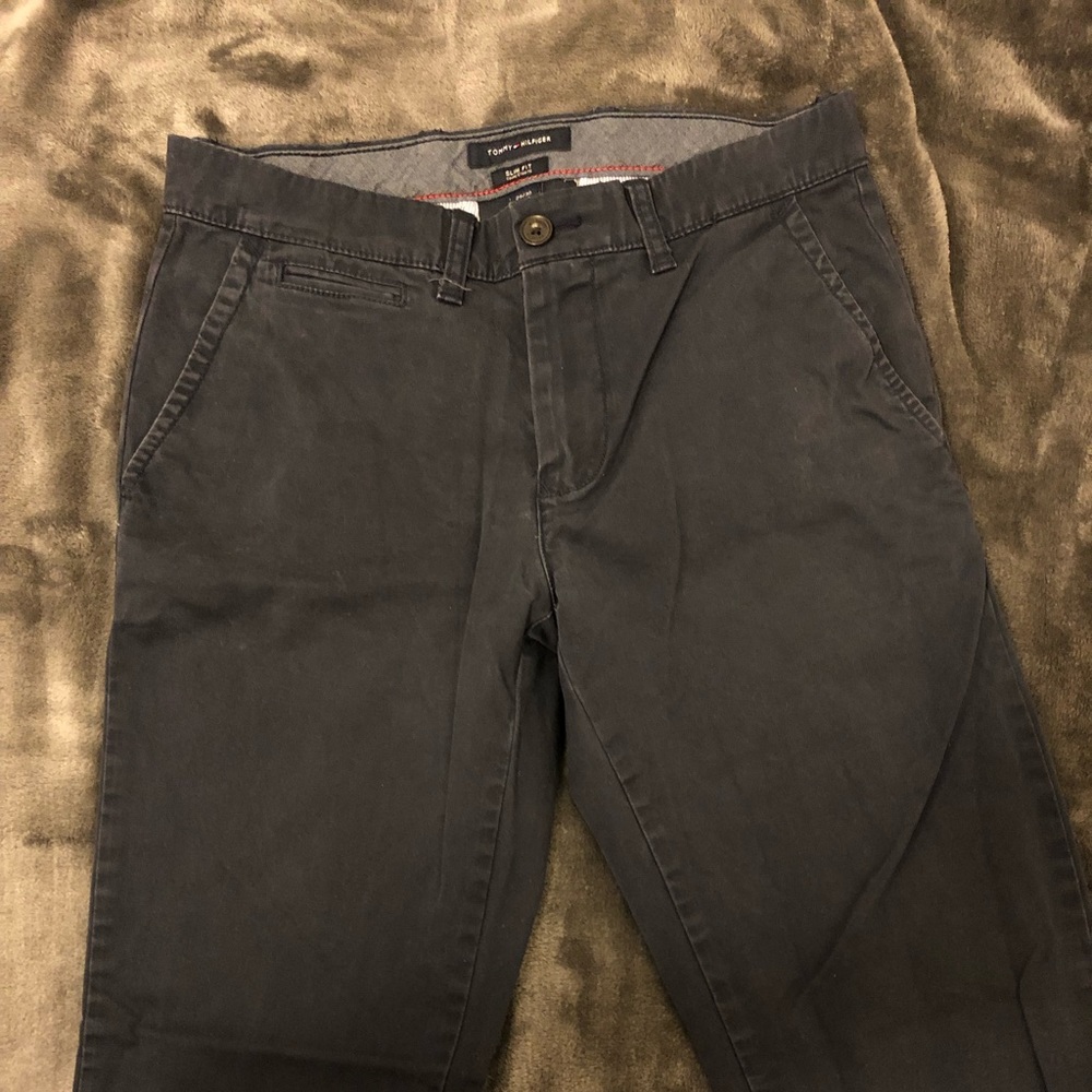 Navy blue chino pants